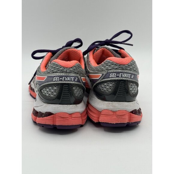 Asics GEL-Evate 2 Women Grey Silver Orange Purple Running Shoe T4A7N Size 6.5 - Picture 3 of 12